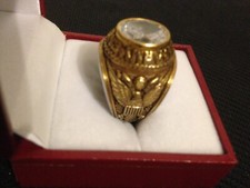 Forces Spéciale Bague Chevalière US Army Engineers Plaqué Or T 8 US ou 57 France