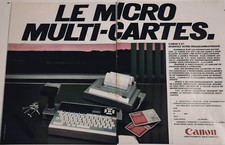 CANON X-07 Vintage Print Ad !! " THE MULTI-CARD MICRO "
