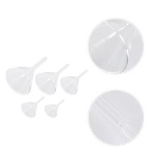  5 Pcs Small Funnel Petit Entonoire Verre Entonnoir Labo Verrerie De Laboratoire