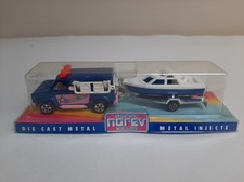 Ensemble Van / Fourgon Sheriff + remorque et bateau - Norev