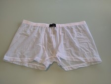 Boxer blanc transparent taille