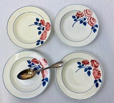 4 assiettes creuses vintage