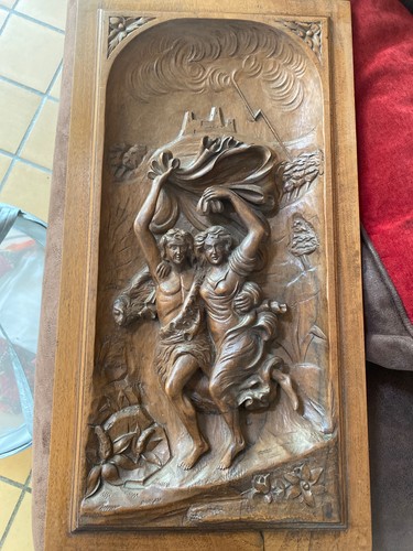 Sculpture bois tableau en - de,