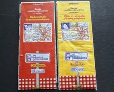 lot 2 cartes routiere de poche