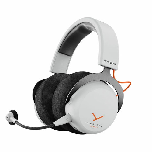 Casque jeu sans fil blanc - fil,