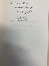 autographe dedicace herve guibert