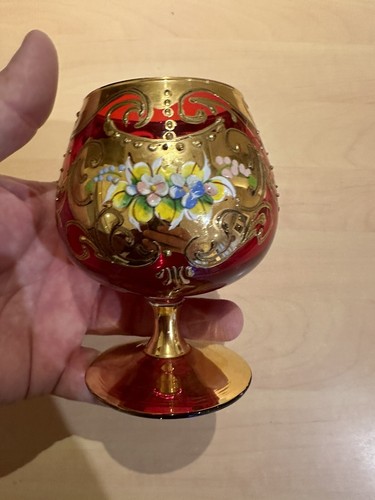 Verre pied murano - a, et