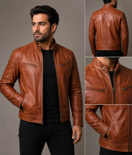 Blouson cuir véritable - blouson,