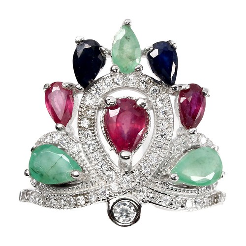 925 bague argent poire - 925,
