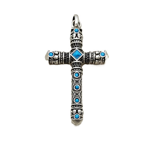 Pendentif croix argent - pendentif,