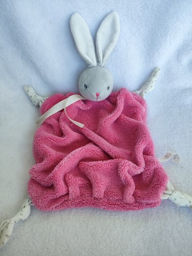 Doudou plat carré lapin - doudou,