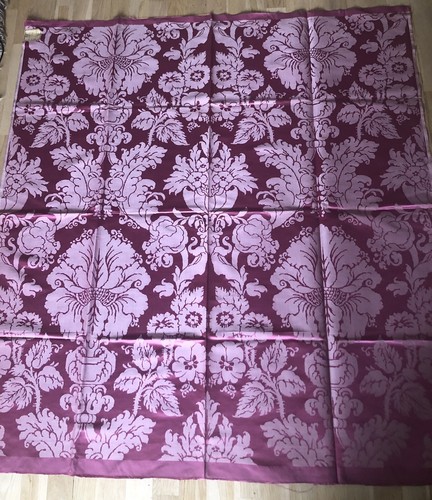 Jacquard damassé soie lin - soie,