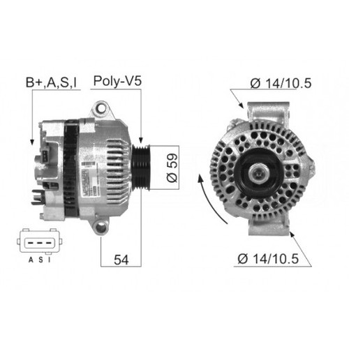 Alternateur eb029q 89212791 - alternateur,