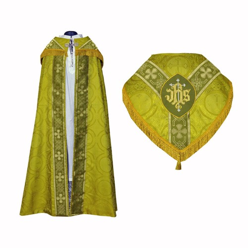 Ensemble chape étole - chape, vert