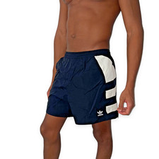 Shorts De Football Vintage Adidas Originals En Nylon Froncé Vert