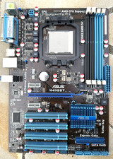 ASUS M4N68T Rev 1.0 Carte Mère Socket AM3 DDR3 ATX – Non Testée / Pour Pièces