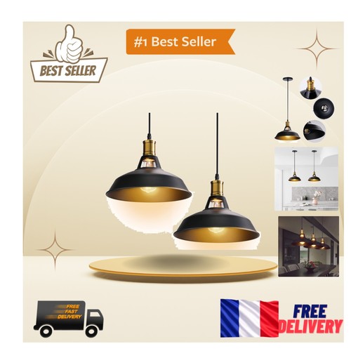 Lustre industriel métal - en,