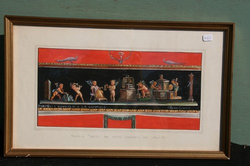 Tableau peinture gouache sous - peinture,