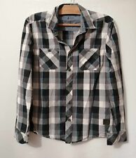 Chemise noire et blanc carreaux coton fitted T36 Edc Brand (4412056)