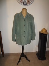 LISA COLLECTION 52 54 CHEMISE LONG TOUCHER DAIM HAUT TUNIQUE VESTE BLOUSE TOP GI