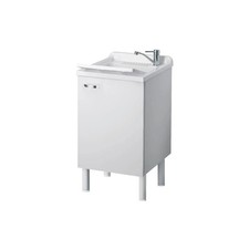 BAC À LAVER AVEC MEUBLE BLANC