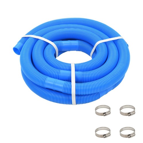 Tuyau piscine avec colliers - avec,