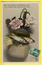 cpa POISSONS 1er AVRIL Humour