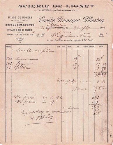 Riviere scieur romeyer - la,