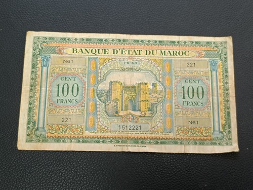Maroc billet 100 - maroc, francs