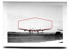 Photographie prise à Orly années 50 d'un avion Super Constellation