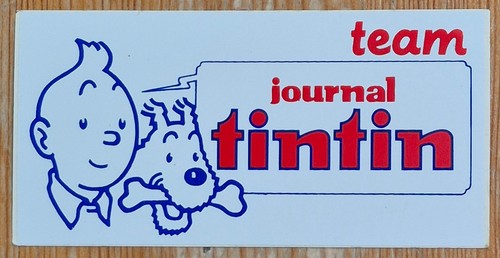 Tintin autocollant team - tintin,