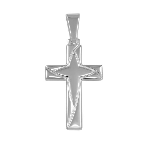 Pendentif croix argent - pendentif,
