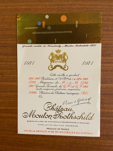 Etiquette château mouton - etiquette,