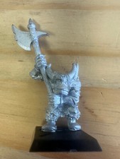 Warhammer Black Orc with Axe 5255 metal 1993 Citadel Games Workshop OOP