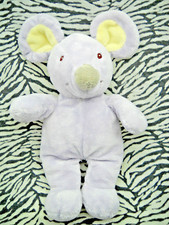 ?/ GIPSY DOUDOU  SOURIS GRIS LEGEREMENT ROSE OREILLE CREME/JAUNE  25CM NEUF