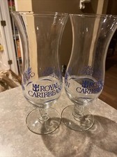 Royal Caribbean Cruise Line Hurricane Cocktail Glasses set of 2 Never Used.