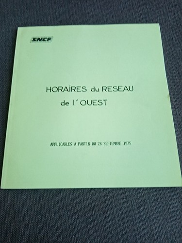 Septembre 1975 réseau ouest - 1975/,