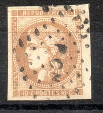 Cérès n°43 B de F oblitéré ambulant PCN, ni clair ni aminci, superbe