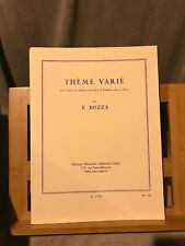 E. Bozza Thème varié pour