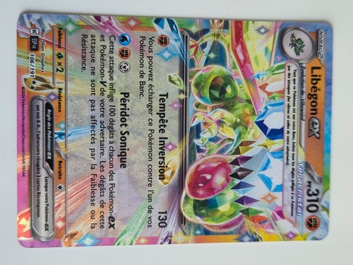Carte pokémon libégon - pokémon, ex