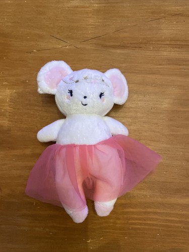 Doudou peluche souris blanc - peluche,