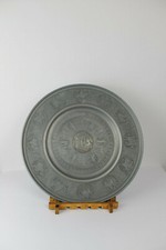 Round Pewter Plate by