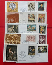 SUPERBE  LOT  n° 1  de 10 ENVELOPPES FDC  1er JOUR :  FORMAT  TABLEAUX