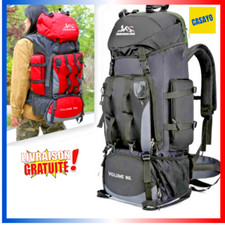 Sac à Dos de Camping Étanche 90 L (25kg) Randonnée Trekking Voyage Montagne