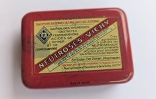 Boite fer publicitaire VICHY Neutroses - Vichy Etat correct pour l'âge