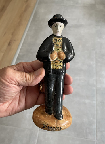 Ancienne statuette quimper - statuette,