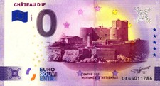 13 MARSEILLE Château d'If, 2022, Billet Euro Souvenir