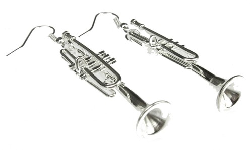 Boucles oreilles trompette - boucles, d'oreilles