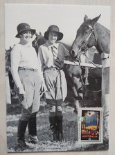 Australia FDC Young women with HORSE RIDING EQUIPEMENT Equitation Cheval