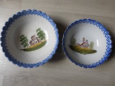 lot de 2 Authentique saladier plat CHAROLLES en terre cuite ou Saint CLEMENT